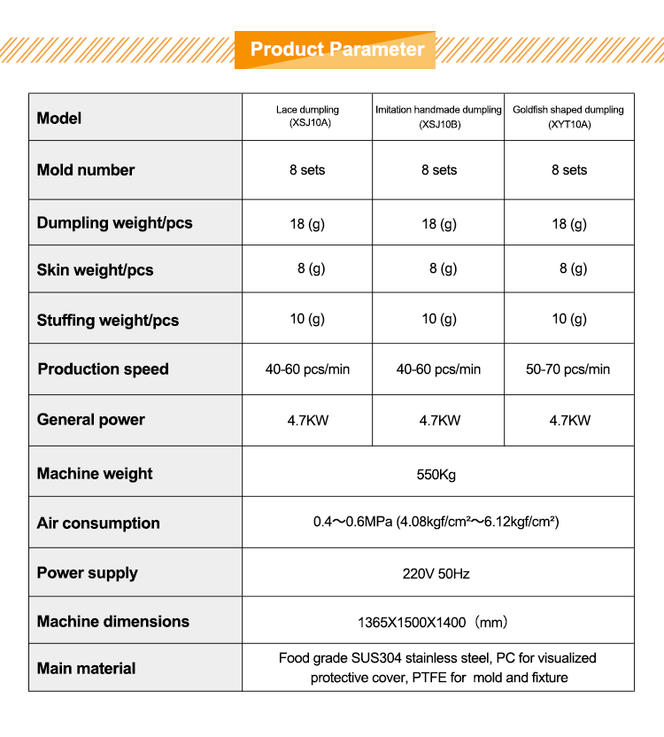 dumpling packing machine